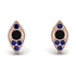 Milgrain Marquise Black Diamond Earrings - Faye No. 68