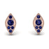 Milgrain Marquise Sapphire Earrings - Faye No. 74