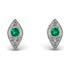 Milgrain Marquise Emerald Earrings - Faye No. 6