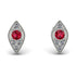 Milgrain Marquise Ruby Earrings - Faye No. 12