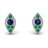 Milgrain Marquise Sapphire Earrings - Faye No. 30