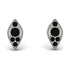 Milgrain Marquise Black Diamond Earrings - Faye No. 39
