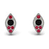 Milgrain Marquise Black Diamond Earrings - Faye No. 54