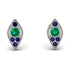 Milgrain Marquise Emerald Earrings - Faye No. 66