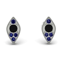 Milgrain Marquise Black Diamond Earrings - Faye No. 69 image 1
