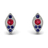 Milgrain Marquise Ruby Earrings - Faye No. 72