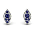 Milgrain Marquise Sapphire Earrings - Faye No. 75