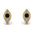 Milgrain Marquise Black Diamond Earrings - Faye No. 7