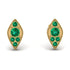 Milgrain Marquise Emerald Earrings - Faye No. 19