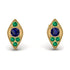 Milgrain Marquise Sapphire Earrings - Faye No. 28