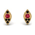 Milgrain Marquise Ruby Earrings - Faye No. 40
