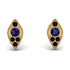 Milgrain Marquise Sapphire Earrings - Faye No. 43