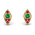Milgrain Marquise Emerald Earrings - Faye No. 49