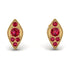 Milgrain Marquise Ruby Earrings - Faye No. 55