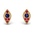 Milgrain Marquise Sapphire Earrings - Faye No. 58