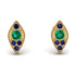 Milgrain Marquise Emerald Earrings - Faye No. 64