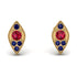 Milgrain Marquise Ruby Earrings - Faye No. 70