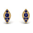 Milgrain Marquise Sapphire Earrings - Faye No. 73