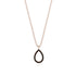 Pear Black Diamond Necklace - Amina No. 8