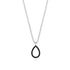 Pear Black Diamond Necklace - Amina No. 9