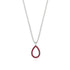Pear Ruby Necklace - Amina No. 12