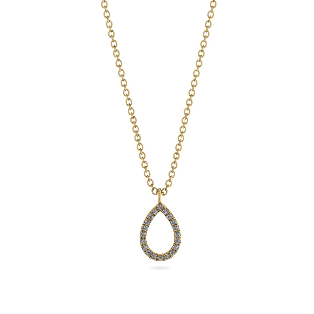 Pear Diamond Necklace - Amina No. 1