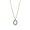 Pear Emerald Necklace - Amina No. 4
