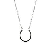 Horseshoe Black Diamond Necklace - Amira No. 9 image 1