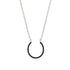 Horseshoe Black Diamond Necklace - Amira No. 9