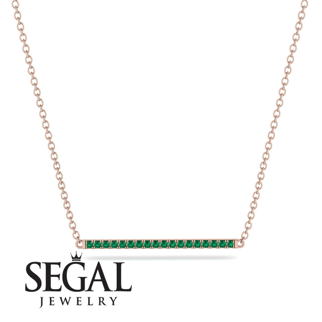 Long Line Emerald Necklace - Giselle No. 5