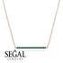 Long Line Emerald Necklace - Giselle No. 5