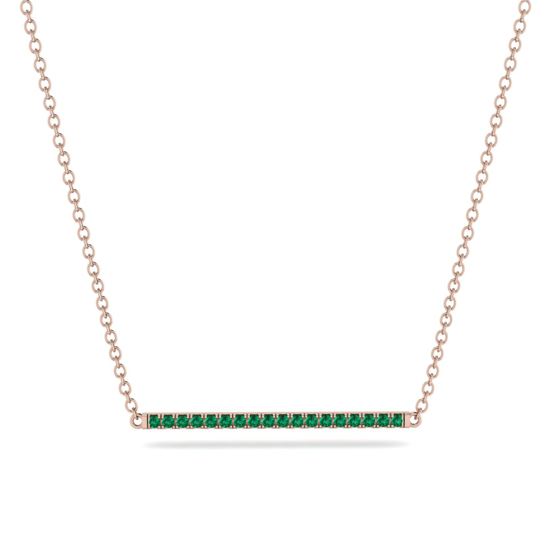 Long Line Emerald Necklace - Giselle No. 5