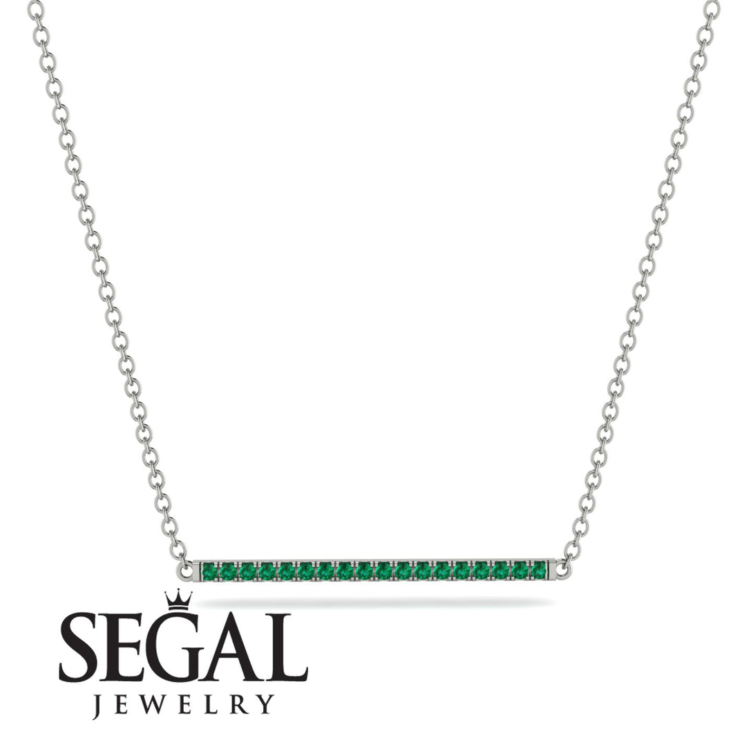 Long Line Emerald Necklace - Giselle No. 6