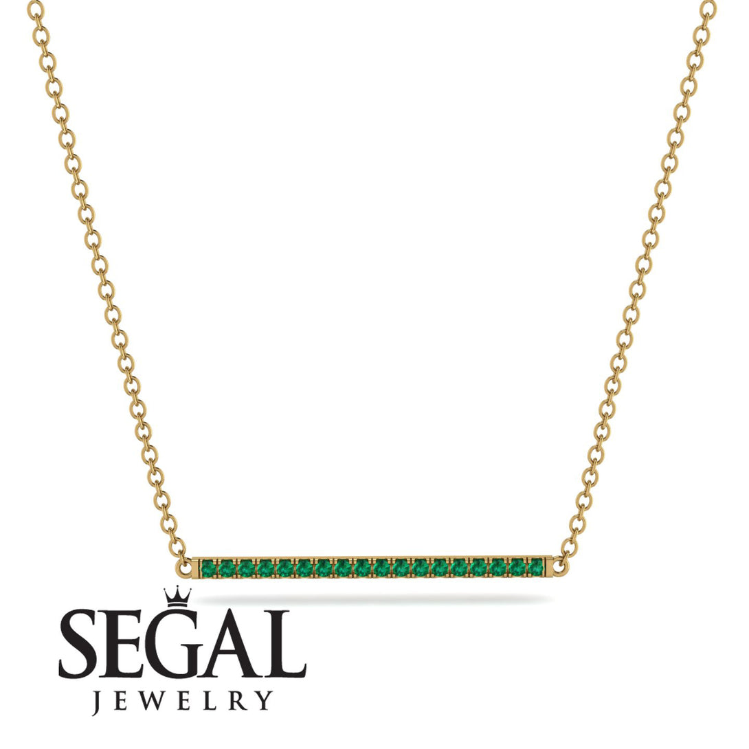 Long Line Emerald Necklace - Giselle No. 4
