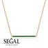 Long Line Emerald Necklace - Giselle No. 4