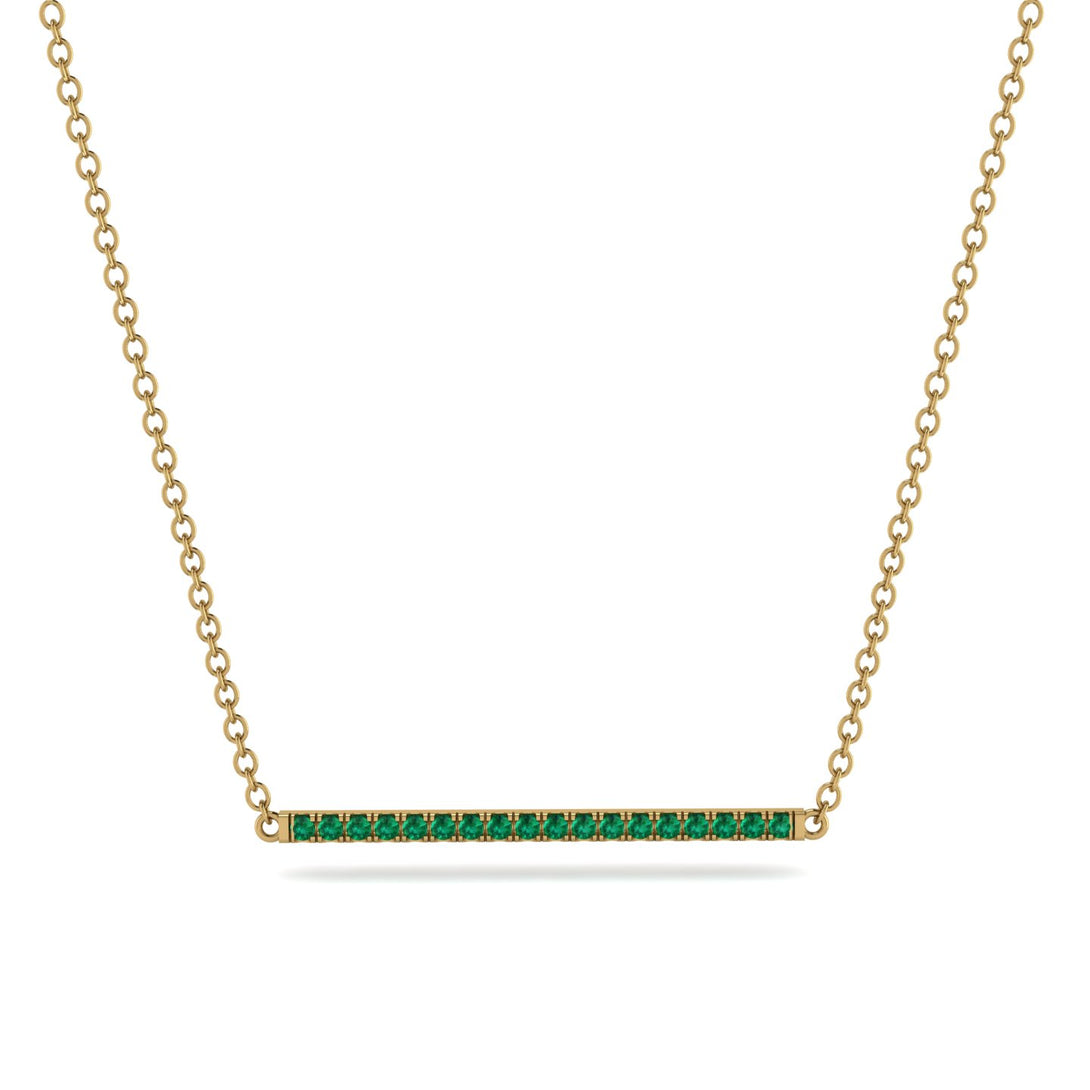 Long Line Emerald Necklace - Giselle No. 4