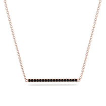 Long Line Black Diamond Necklace - Giselle No. 8 image 1