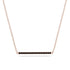 Long Line Black Diamond Necklace - Giselle No. 8