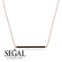 Long Line Black Diamond Necklace - Giselle No. 8 image 4