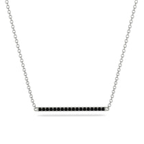 Long Line Black Diamond Necklace - Giselle No. 9 image 1