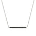 Long Line Black Diamond Necklace - Giselle No. 9