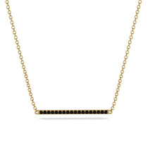 Long Line Black Diamond Necklace - Giselle No. 7 image 1