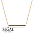 Long Line Black Diamond Necklace - Giselle No. 7