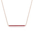 Long Line Ruby Necklace - Giselle No. 11