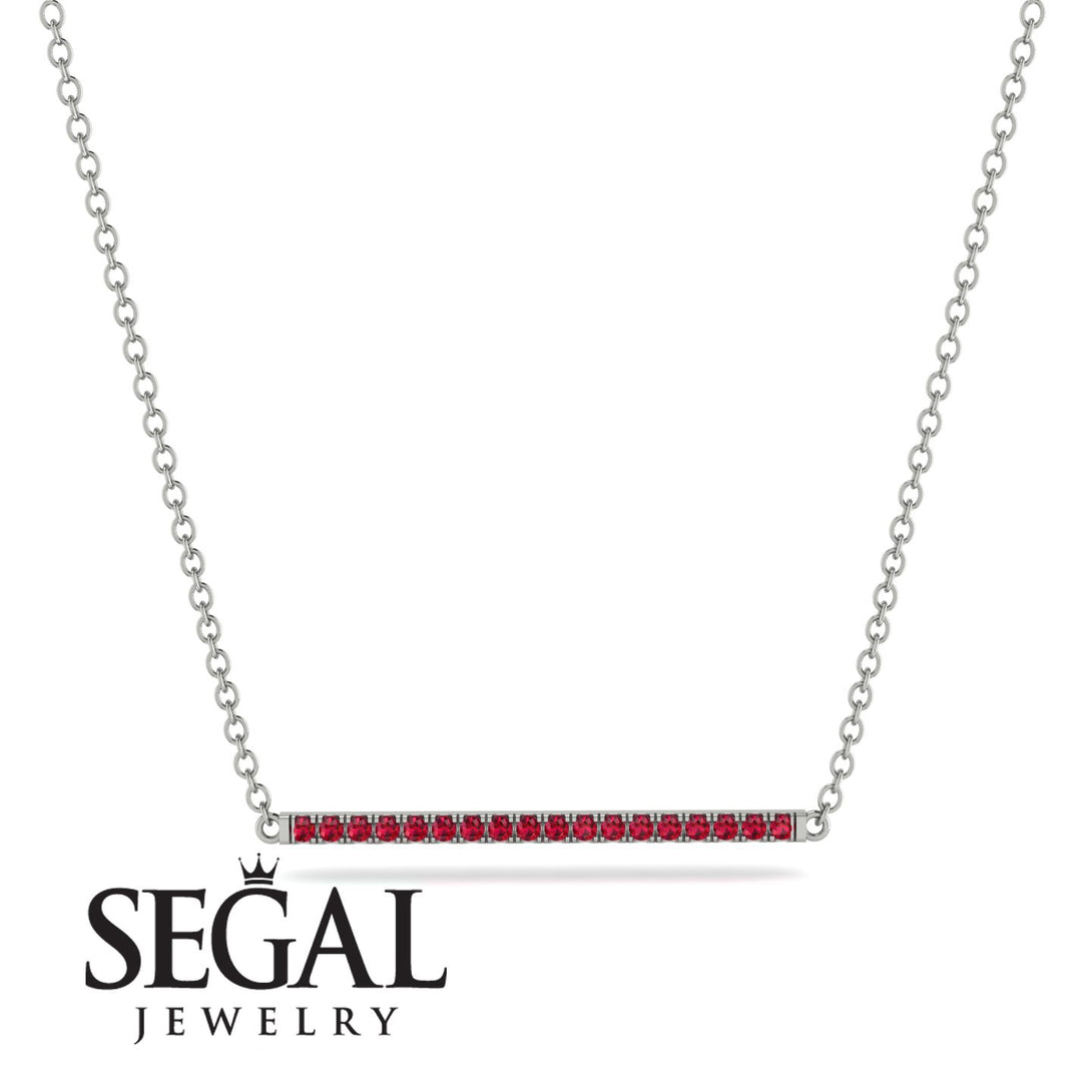 Long Line Ruby Necklace - Giselle No. 12