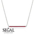 Long Line Ruby Necklace - Giselle No. 12