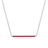 Long Line Ruby Necklace - Giselle No. 12