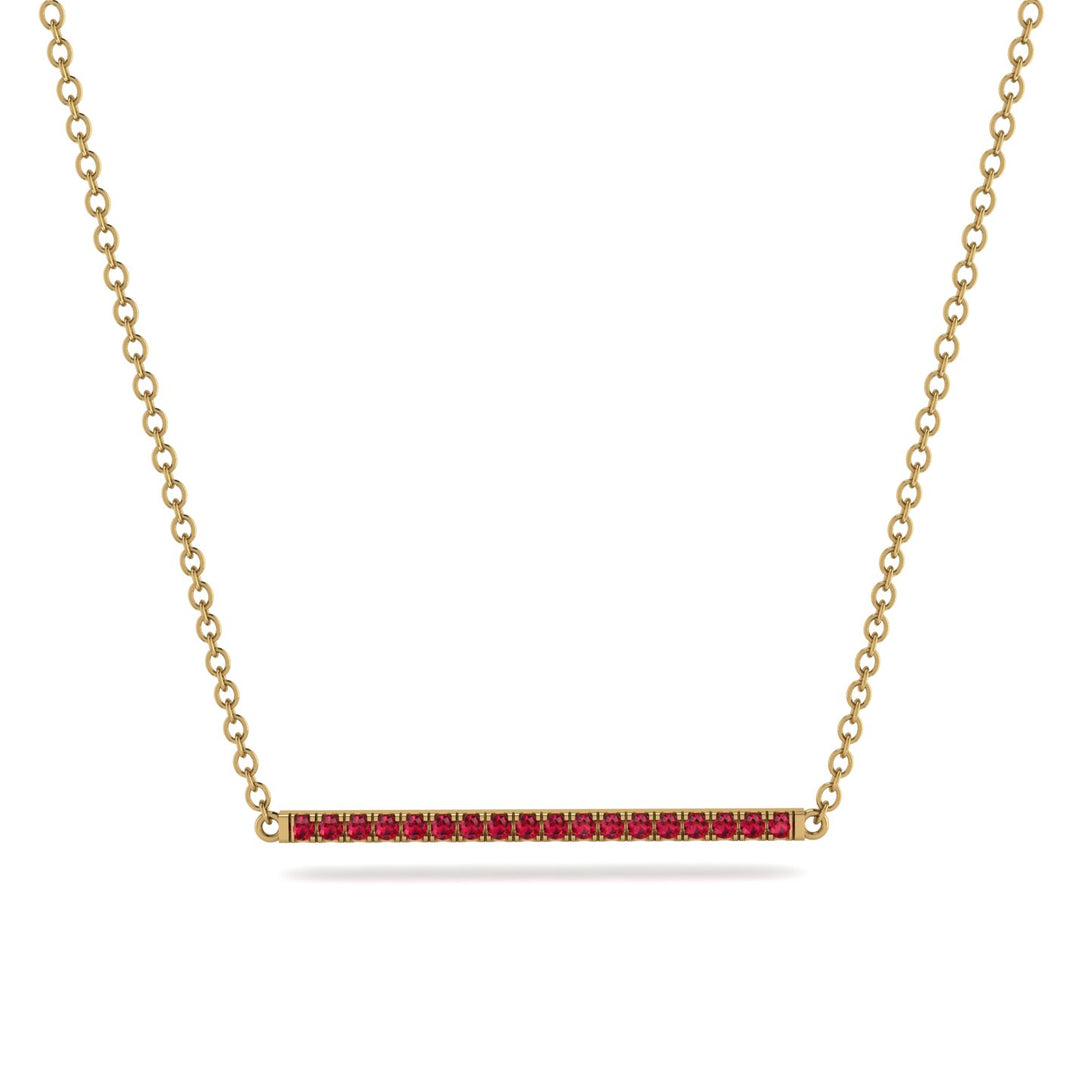 Long Line Ruby Necklace - Giselle No. 10