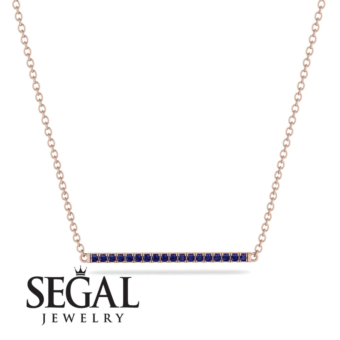 Long Line Sapphire Necklace - Giselle No. 14