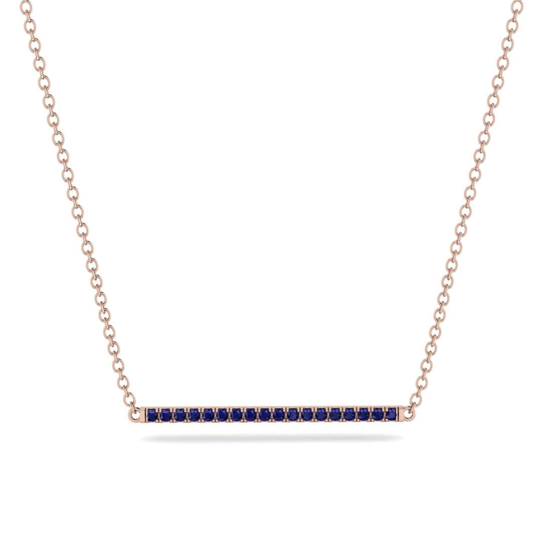 Long Line Sapphire Necklace - Giselle No. 14